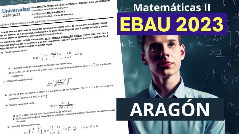 Resuelve tus exámenes EVAU de Matemáticas con éxito en UNIZAR