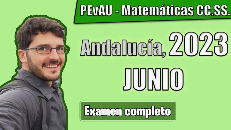 ¡Descubre los exámenes resueltos de Matemáticas Sociales para Selectividad en Andalucía!
